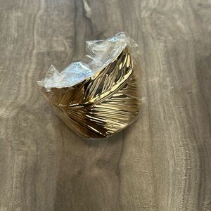 Gold cuff bracelet